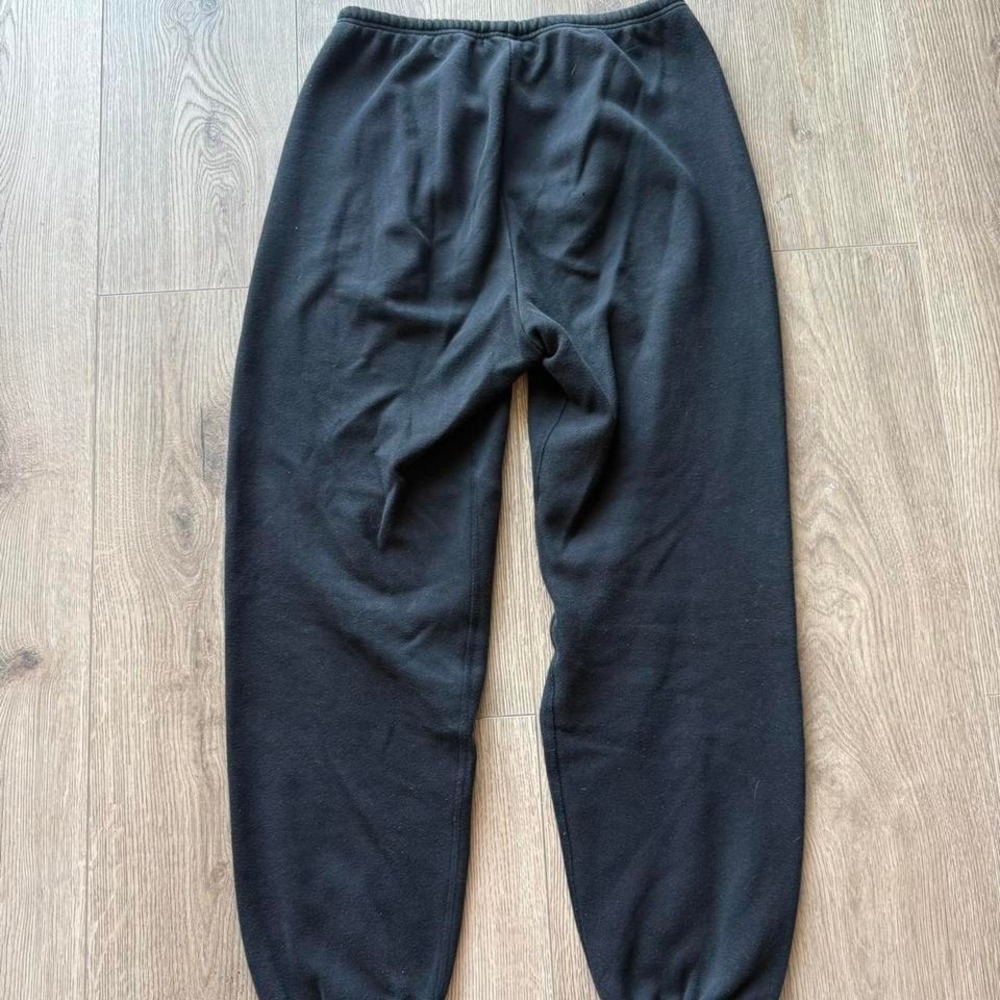 SKIMS Cotton Fleece Sweatpants Small Black Cozy Joggers Lounge